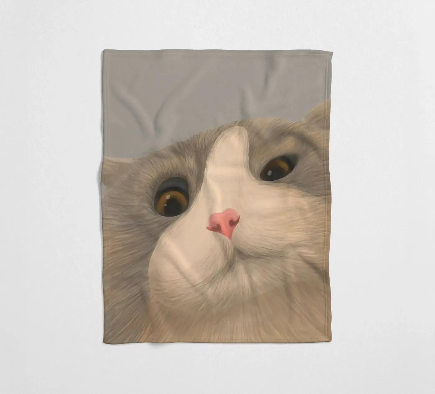 kitty posture Fleecedecke von pastel color shape
