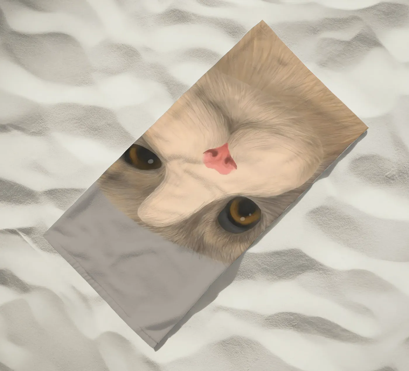 kitty posture telo mare da pastel color shape