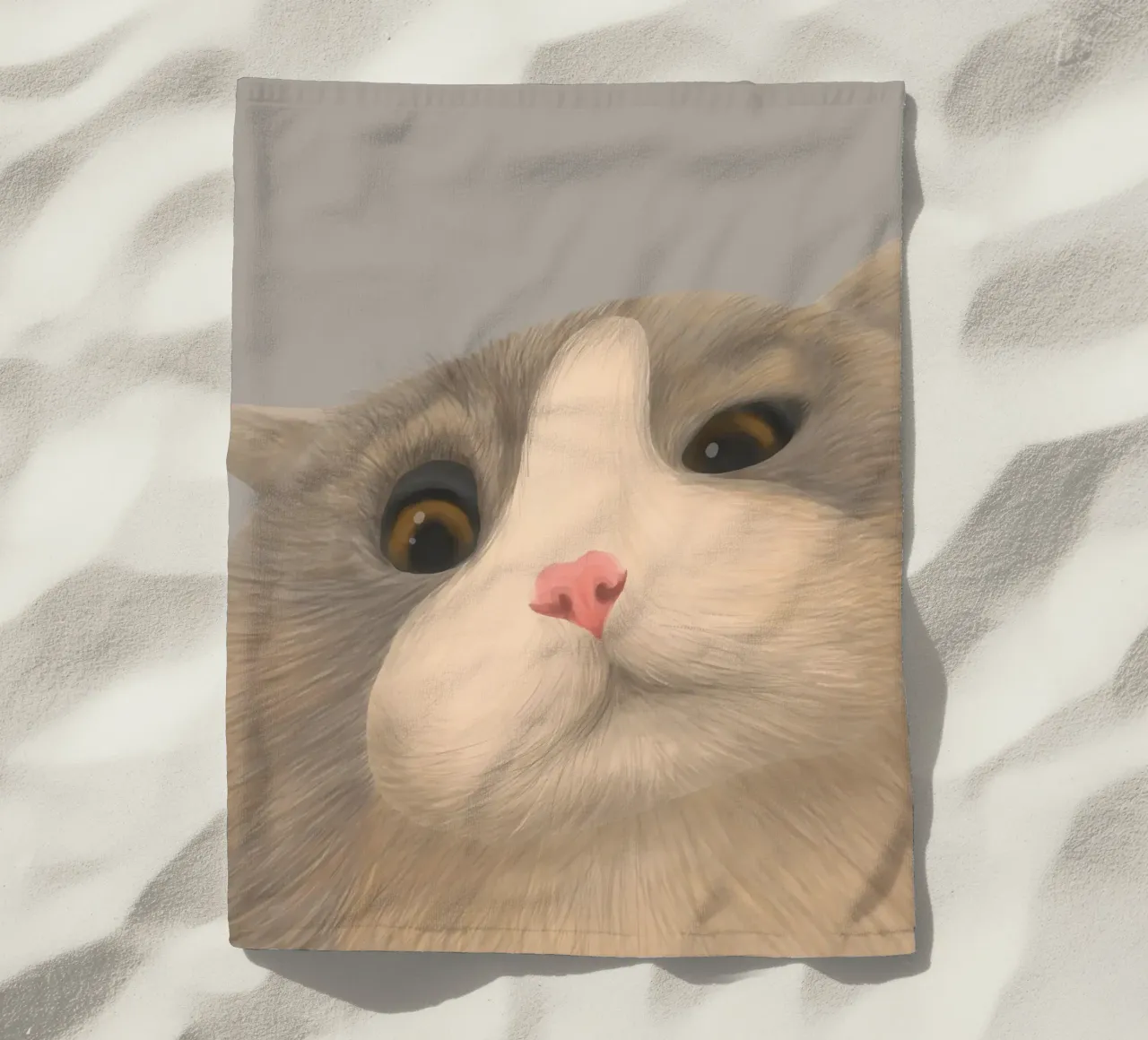 kitty posture telo mare da pastel color shape