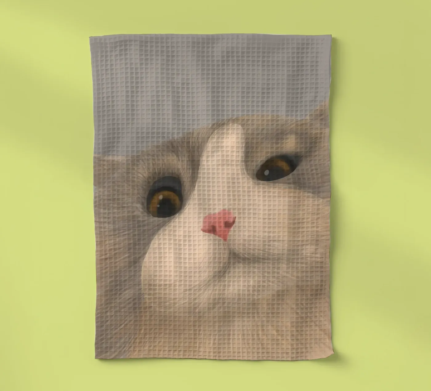 kitty posture torchon de pastel color shape