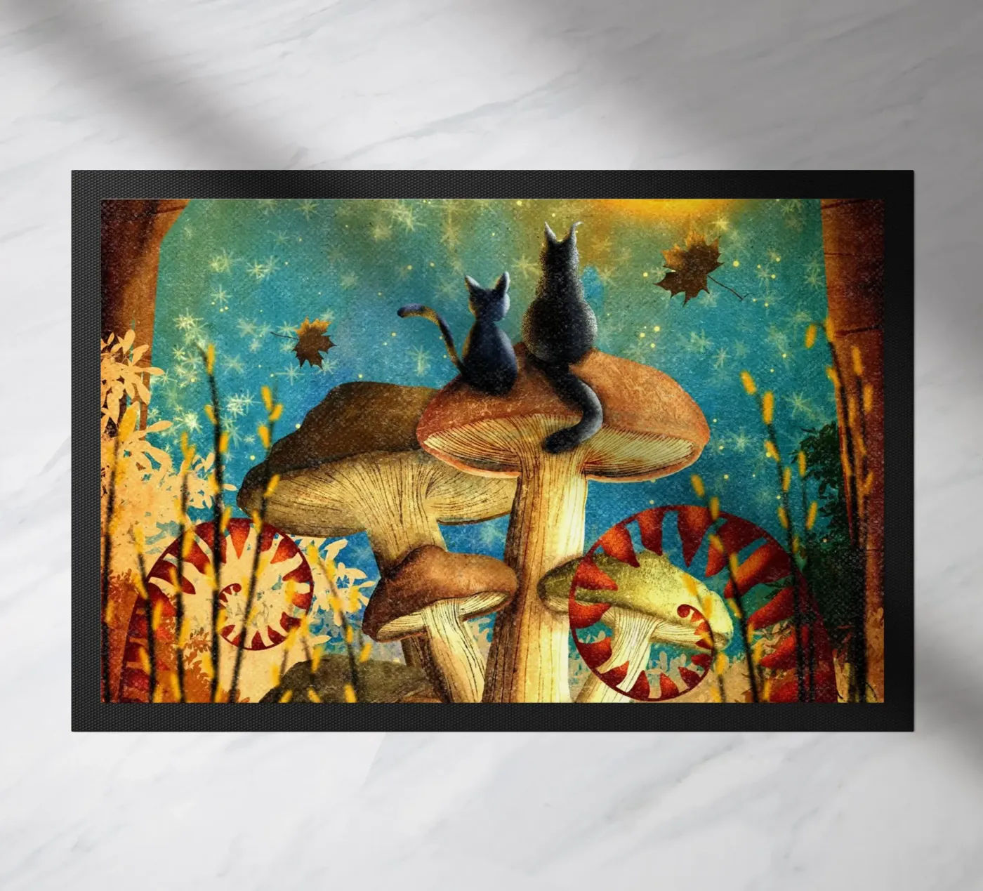 epic kitty deurmat van pastel color shape