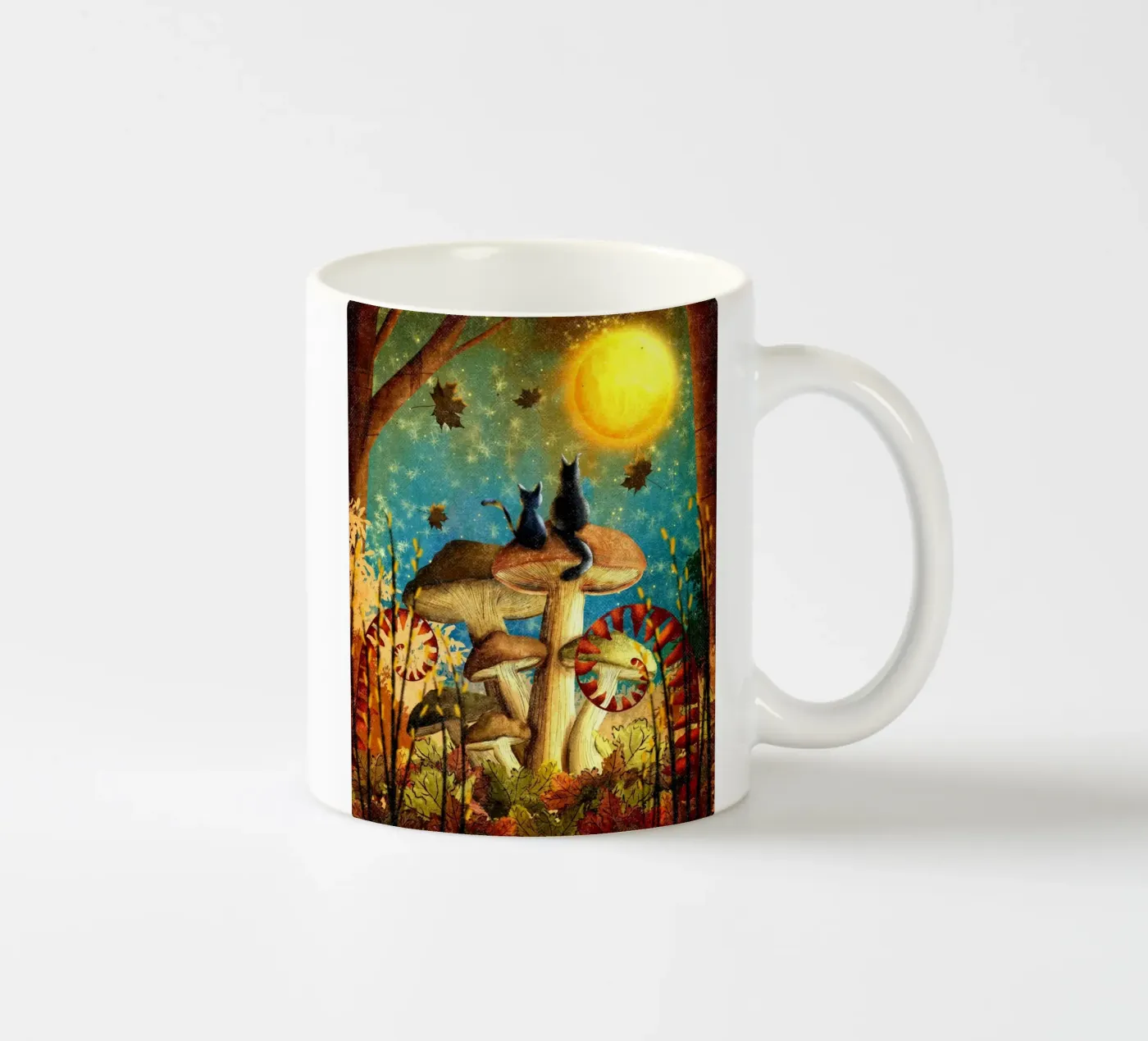 epic kitty ceramic mug by pastel color shape