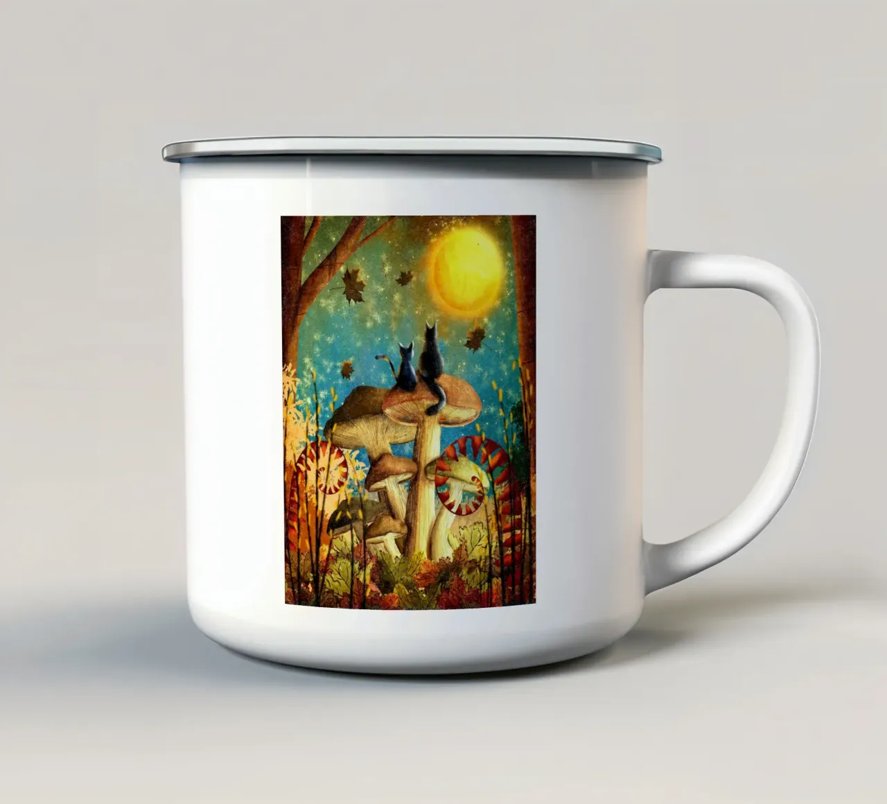 epic kitty tazza in smalto da pastel color shape