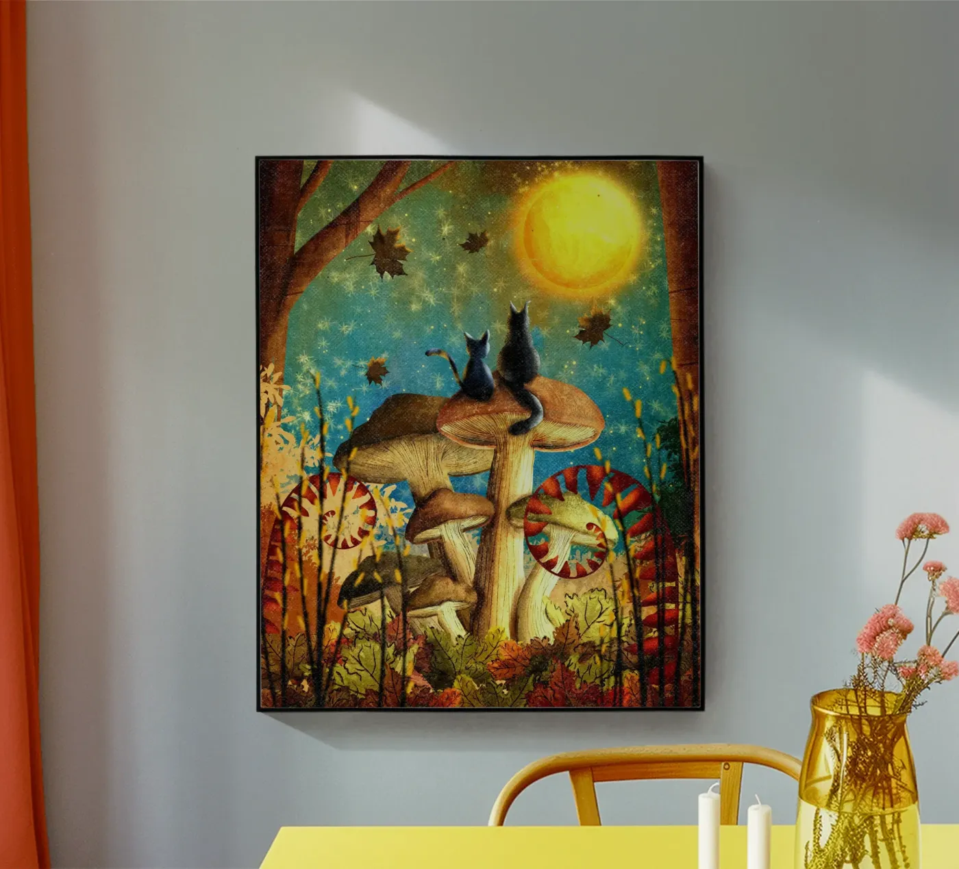 epic kitty Acryl-Glas von pastel color shape