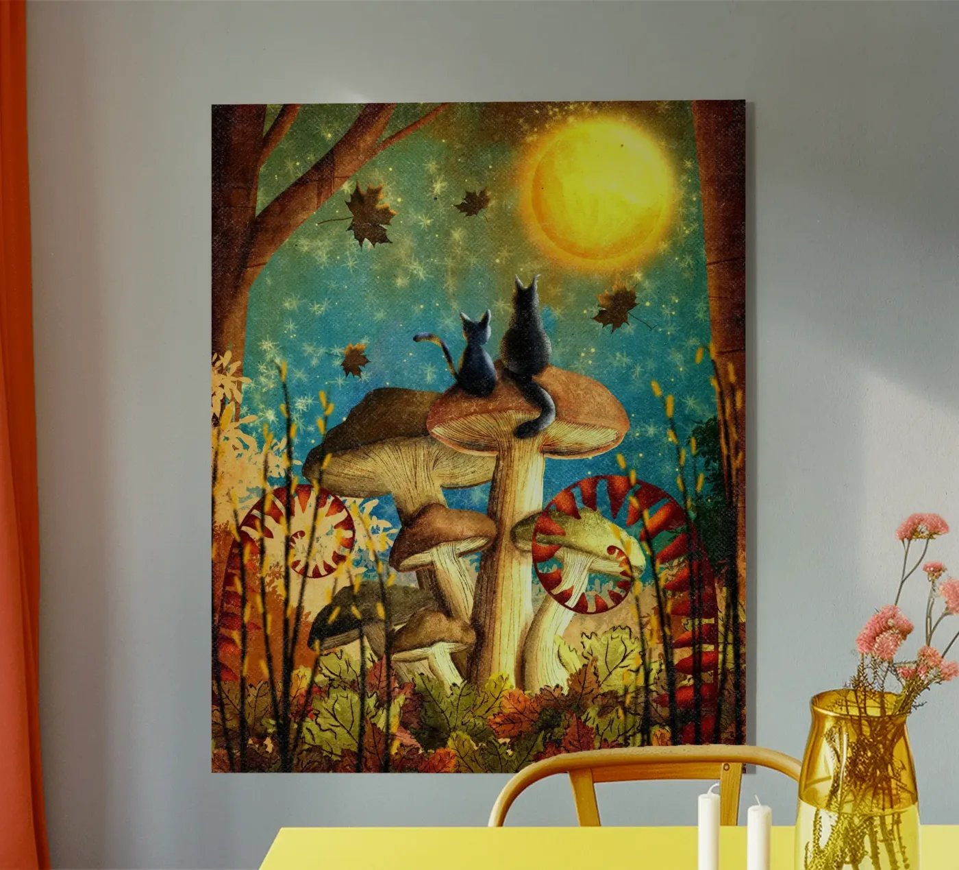 epic kitty Acryl-Glas von pastel color shape