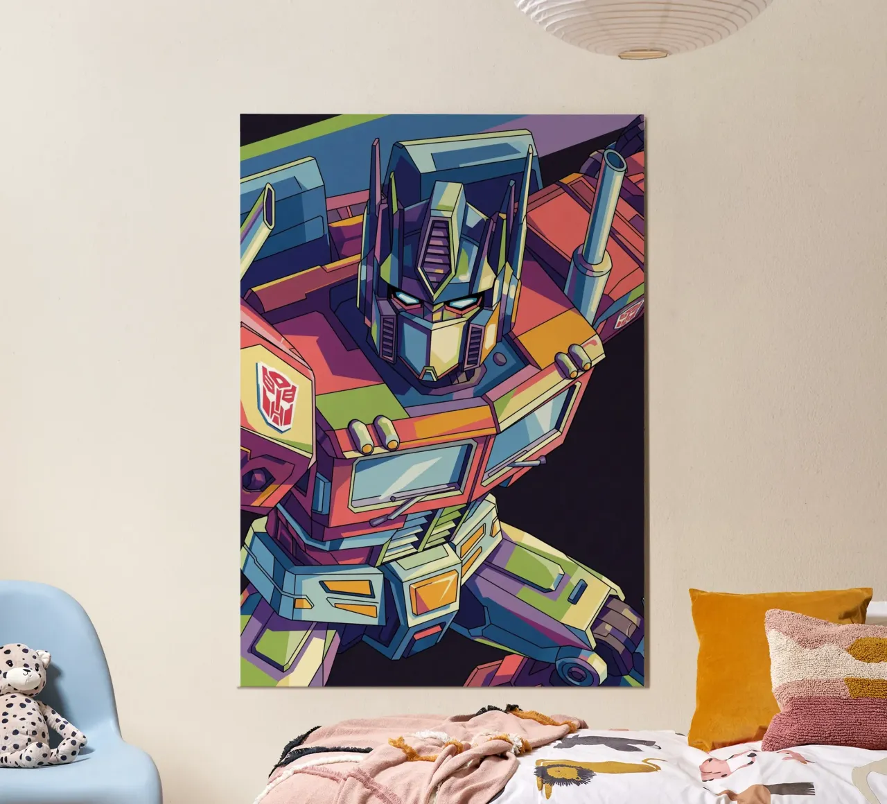 Optimus Prime WPAP art #6 poster con telaio in plastica da Hantamrata