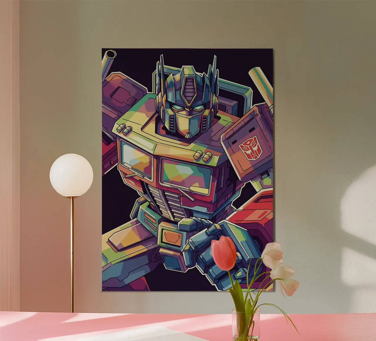 Optimus Prime WPAP art #7 poster con telaio in plastica da Hantamrata
