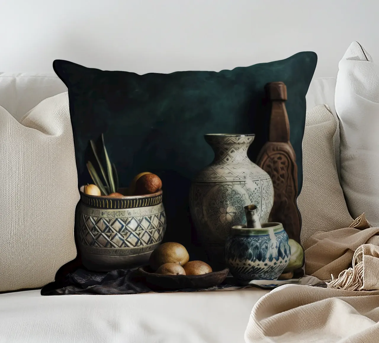 Moroccan Still Life No 1 cuscino da treechild