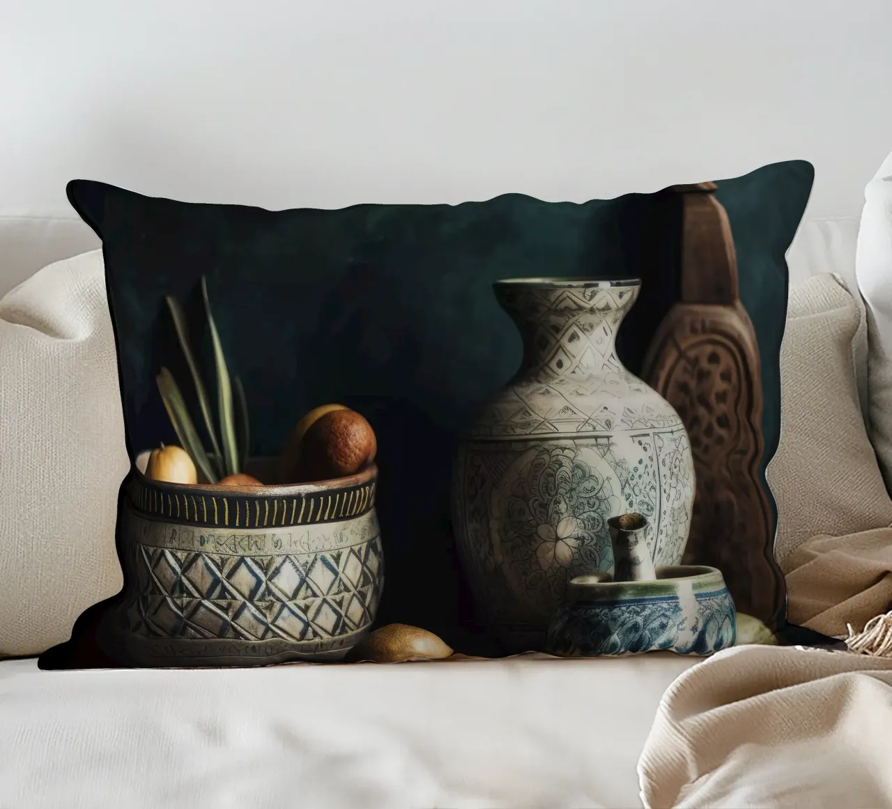 Moroccan Still Life No 1 cuscino da treechild