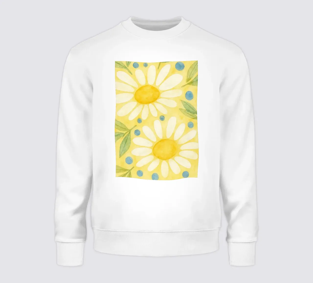 fiori colorati pittura felpa da mompunks