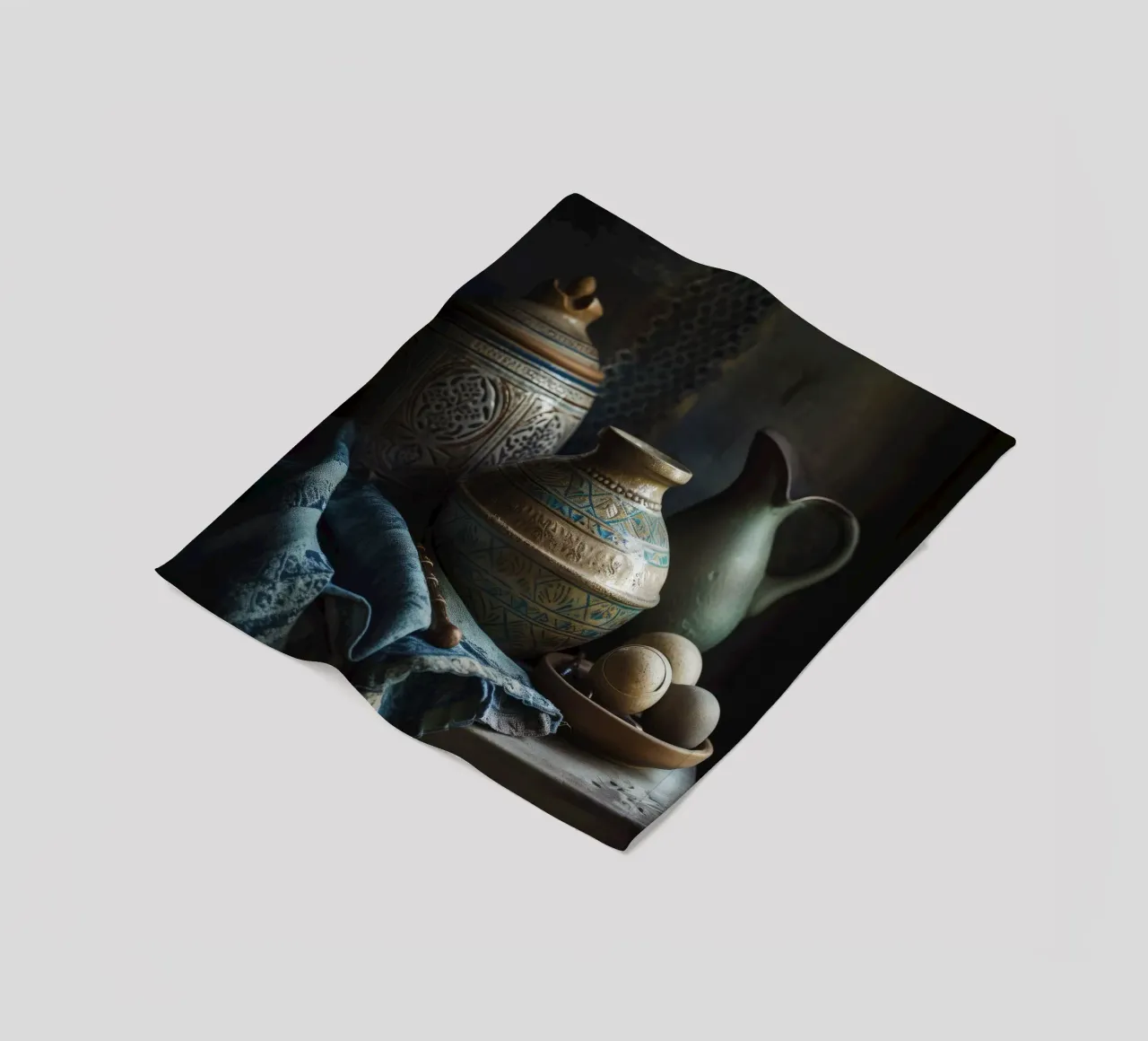Moroccan Still Life No 3 coperta in pile da treechild
