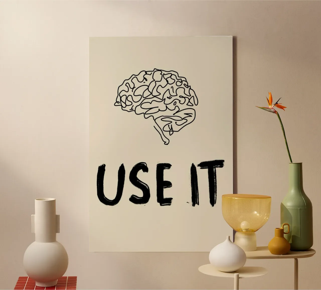 use it canvas with Floater frame by art quots shop