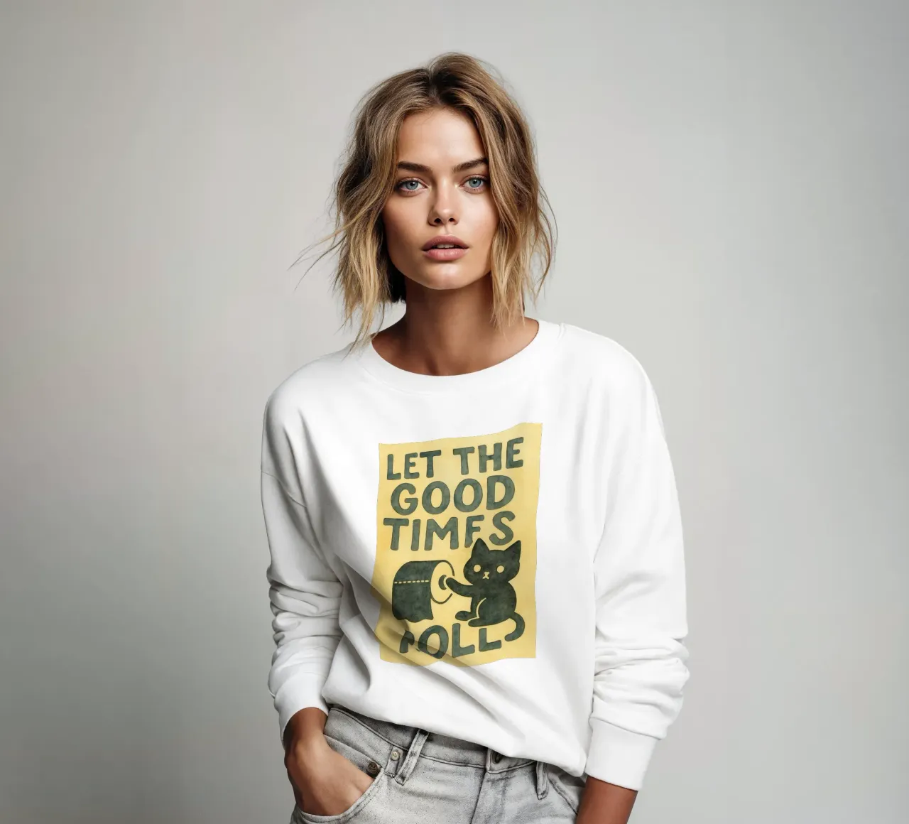 que empiecen los buenos tiempos sudadera de mompunks