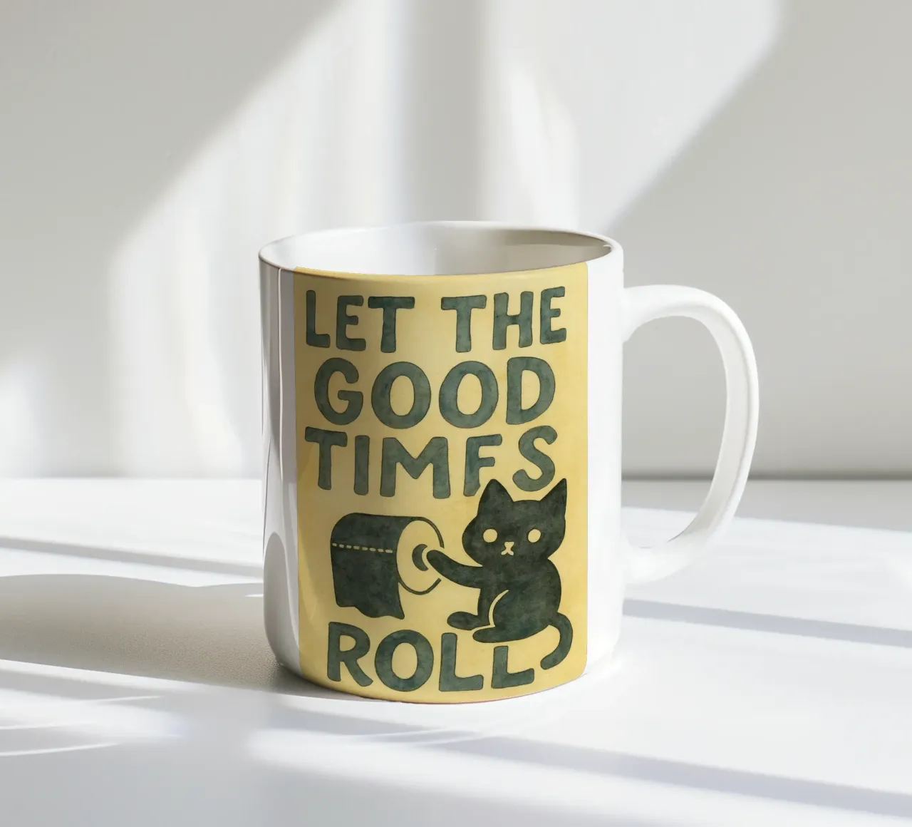 Lasciate che i bei tempi scorrano tazza in ceramica da mompunks