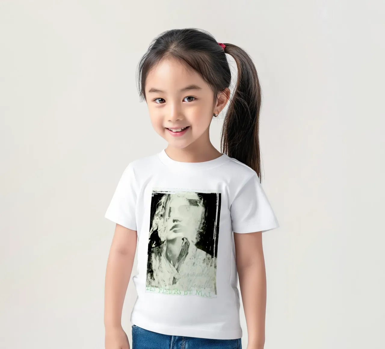 Fleurs du Mal kids t-shirt by Sandrine Pagnoux