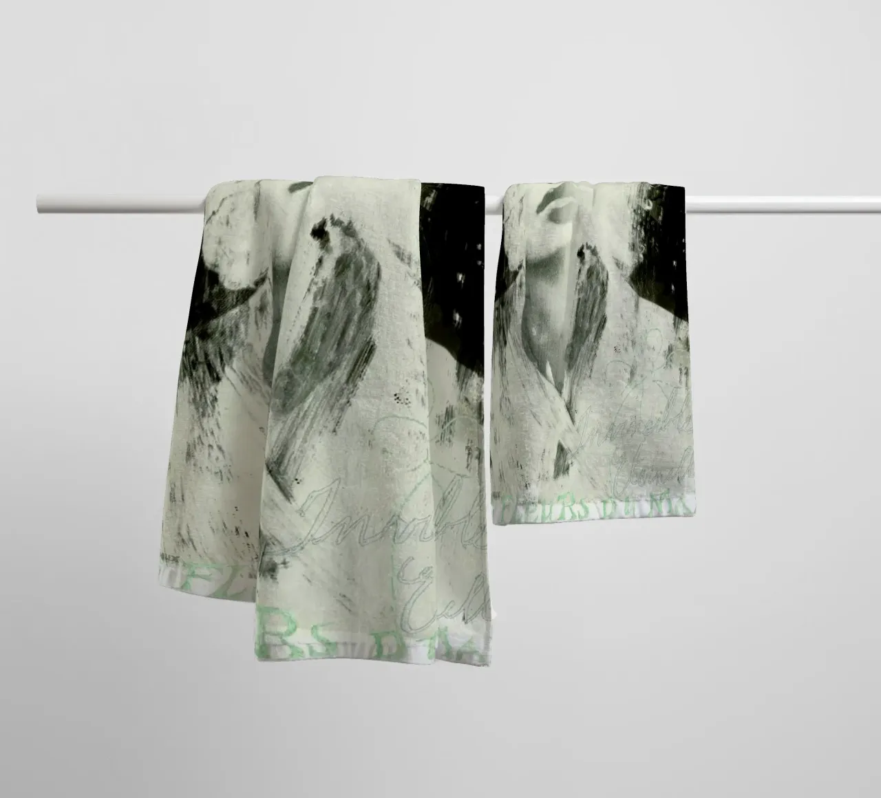 Fleurs du Mal asciugamano da bagno da Sandrine Pagnoux