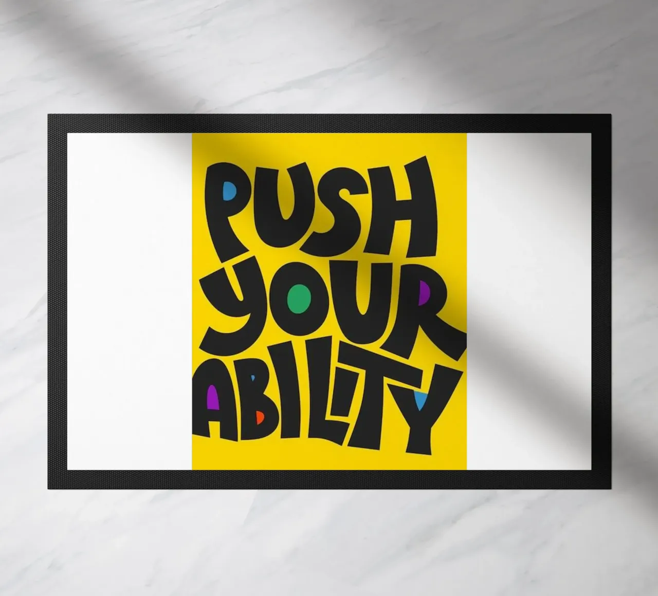 push your ability doormat by art quots shop