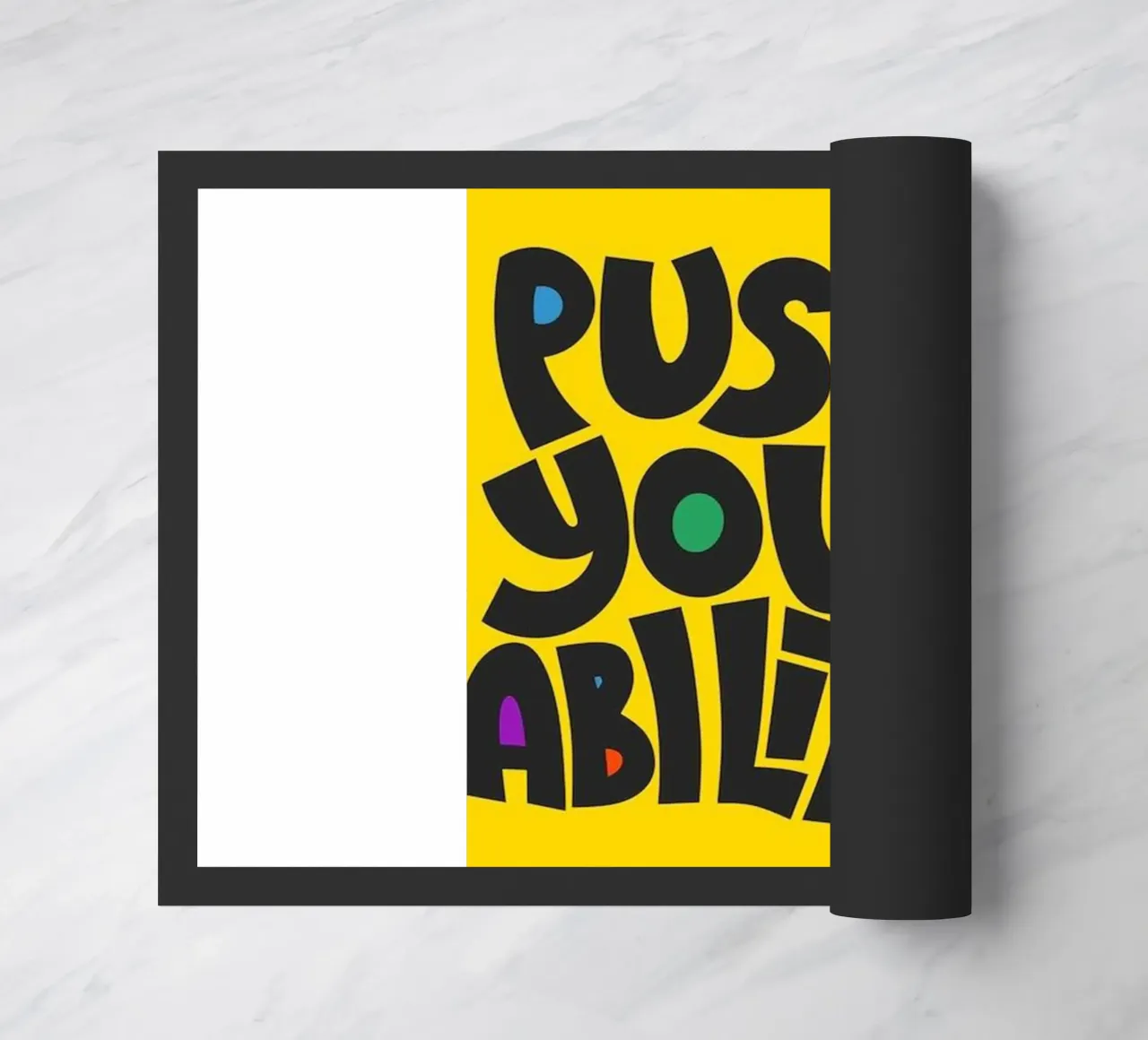 push your ability doormat by art quots shop