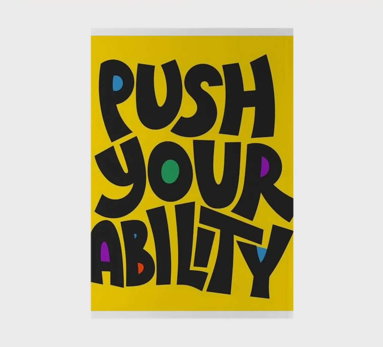 push your ability notebook by art quots shop