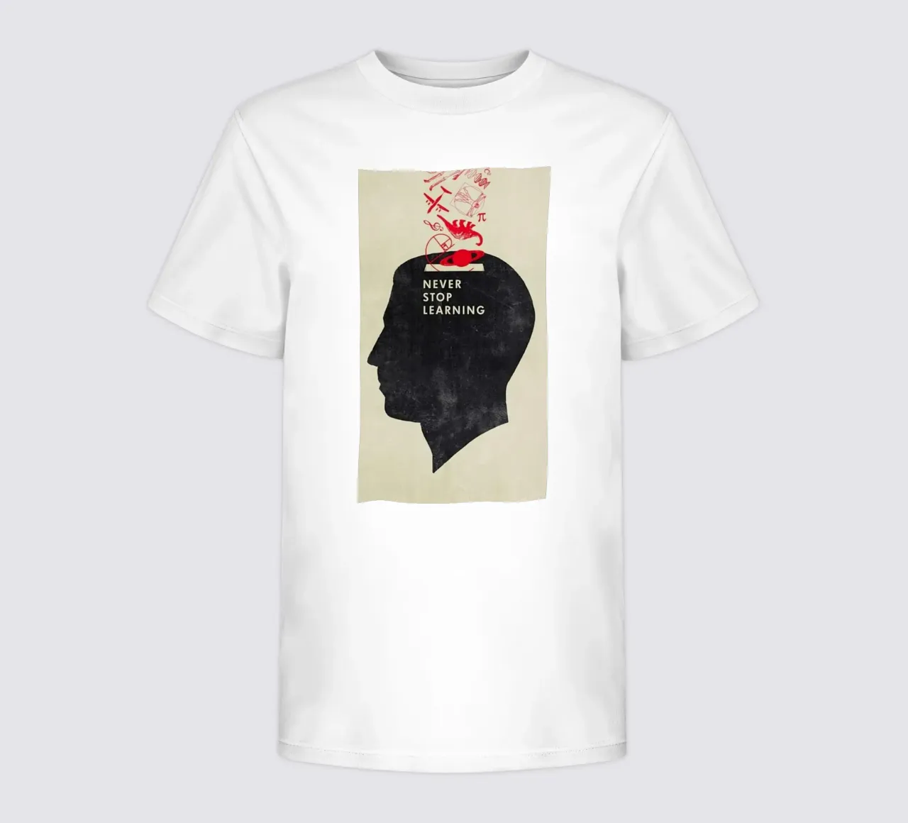 non smettere mai di imparare t-shirt bambini da art quots shop