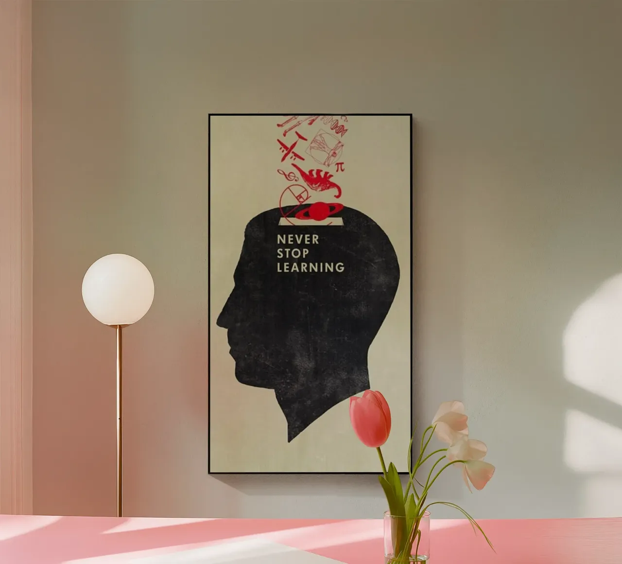 non smettere mai di imparare plexiglass da art quots shop