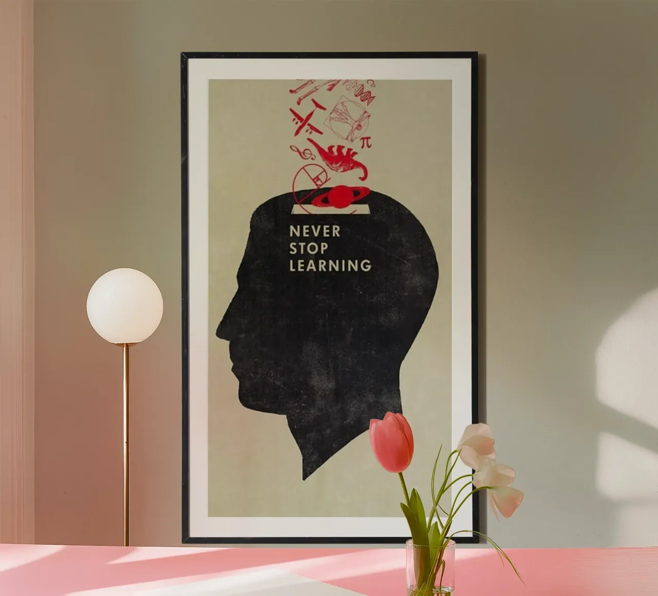 never stop learning poster by art quots shop
