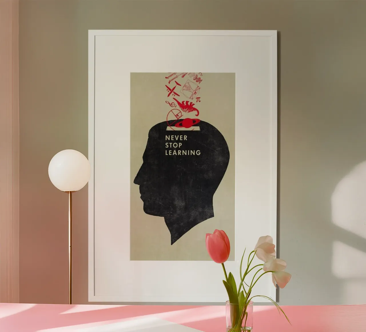 never stop learning poster by art quots shop