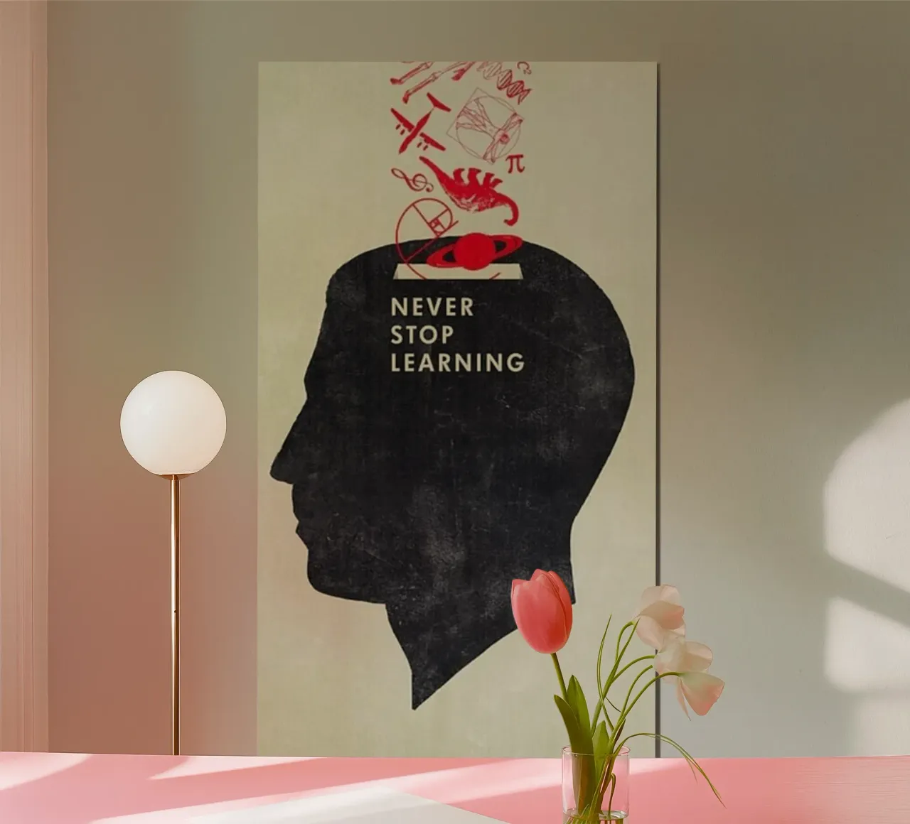never stop learning poster by art quots shop