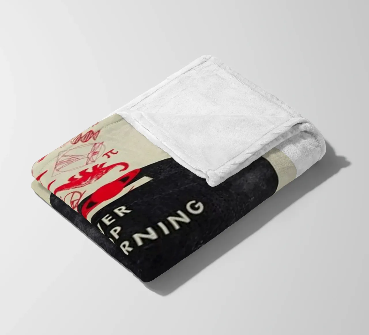 nie aufhören zu lernen Fleecedecke von art quots shop