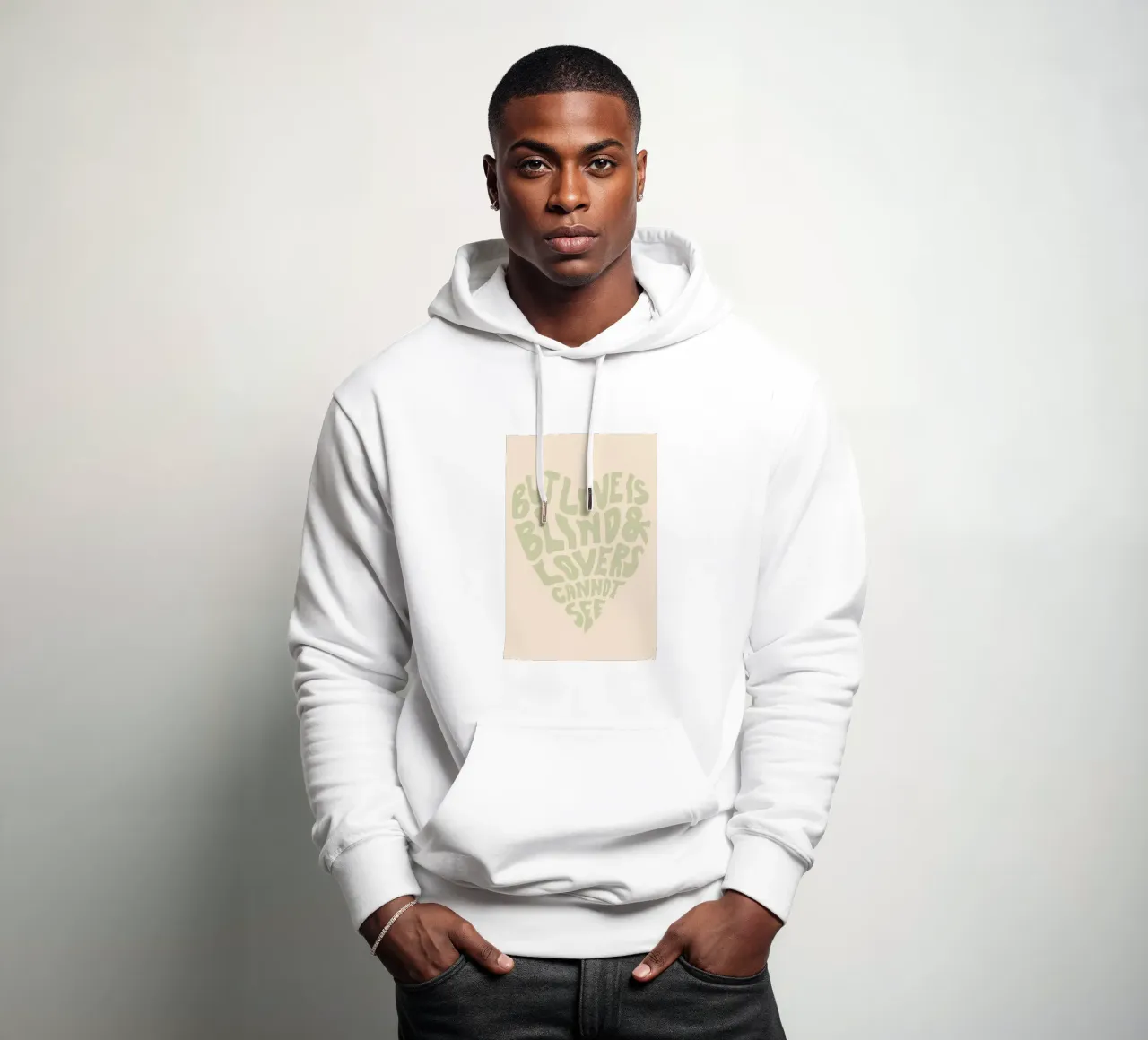 ma l'amore è cieco felpa con cappuccio da art quots shop