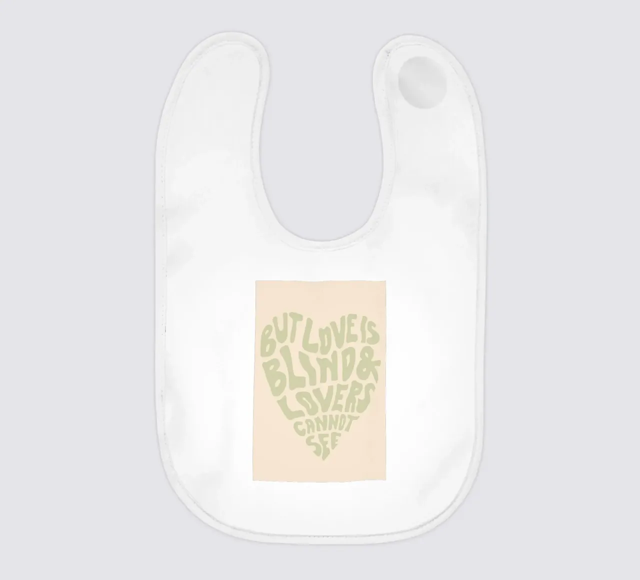 ma l'amore è cieco bavaglino da art quots shop