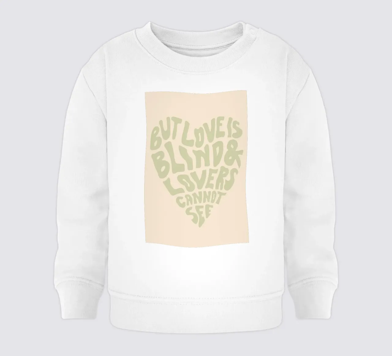 ma l'amore è cieco felpa neonato da art quots shop