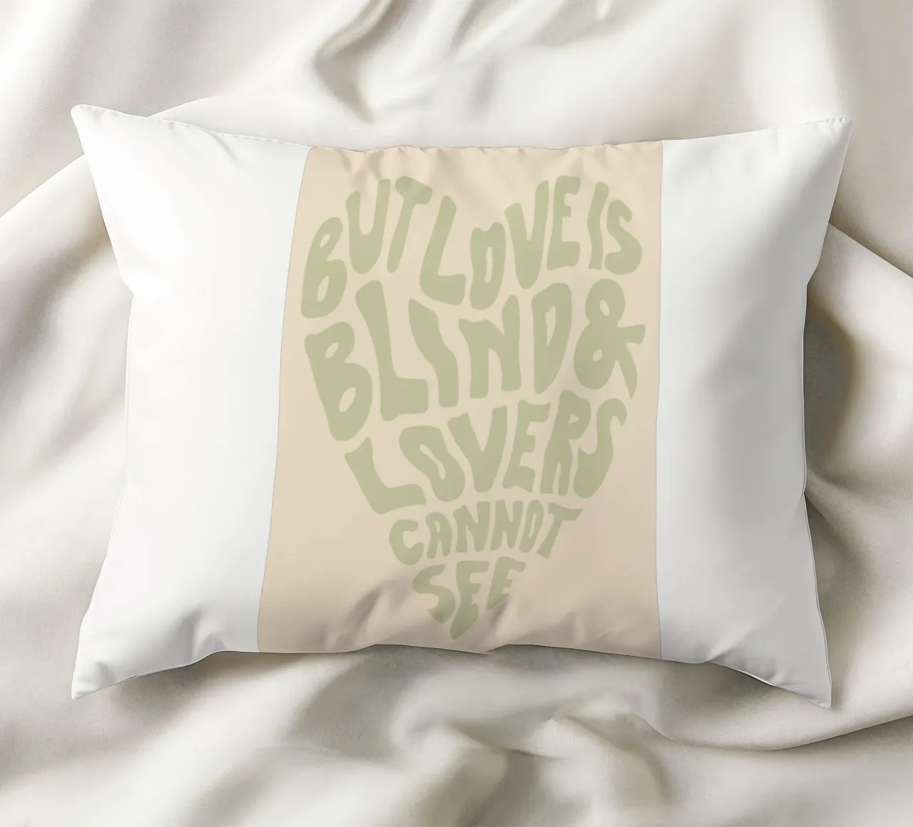 ma l'amore è cieco cuscino da art quots shop