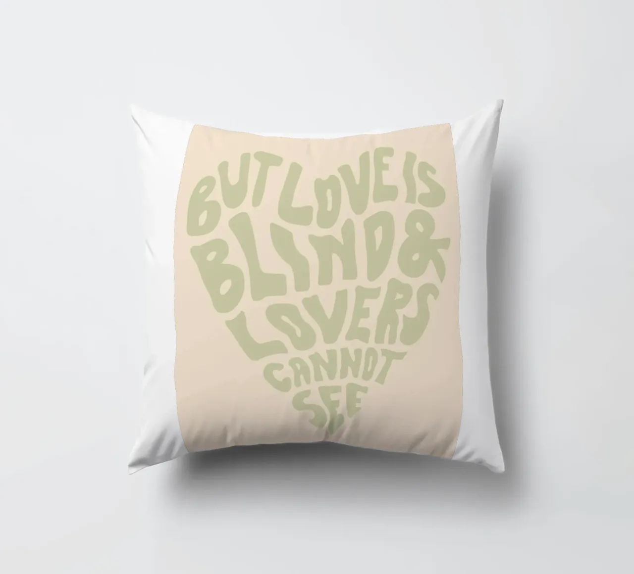 ma l'amore è cieco cuscino da art quots shop