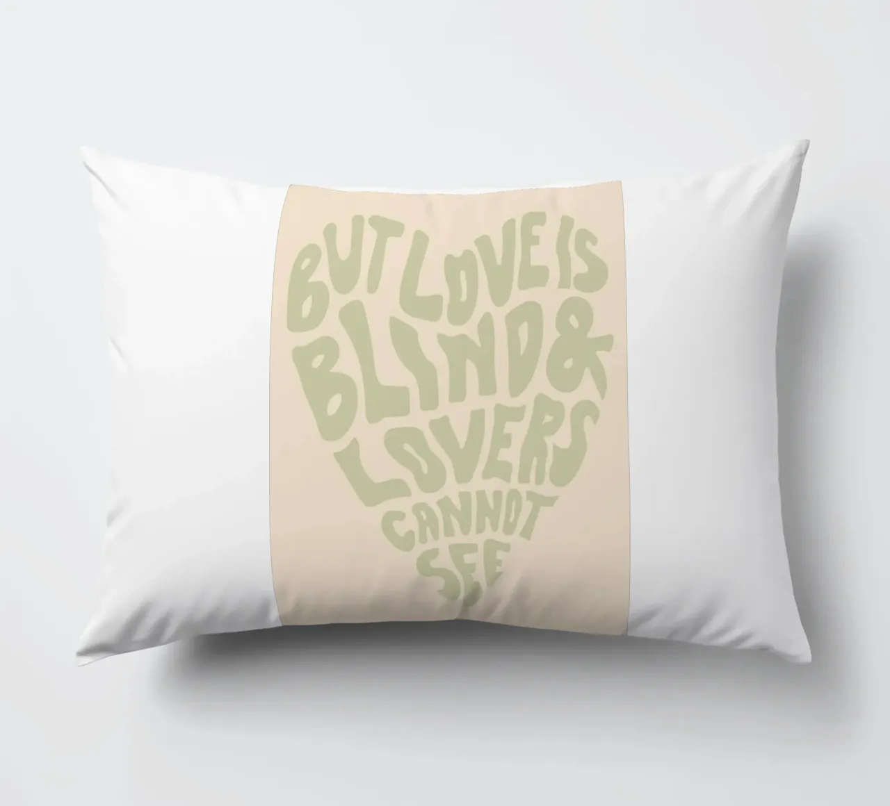 ma l'amore è cieco cuscino da art quots shop