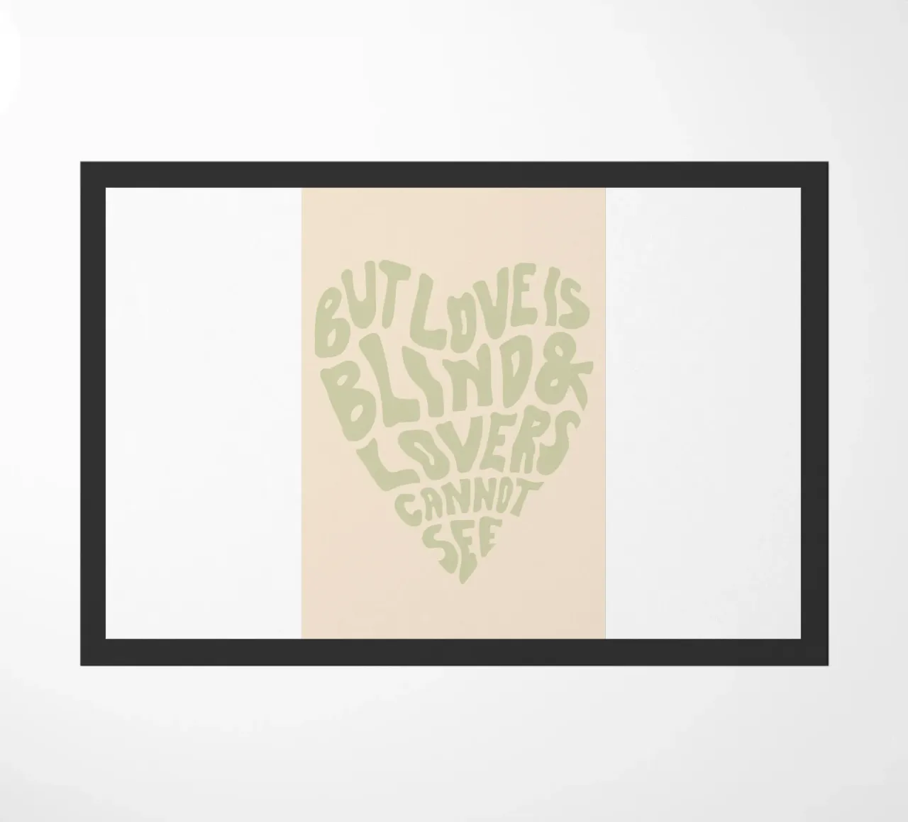 ma l'amore è cieco zerbino da art quots shop