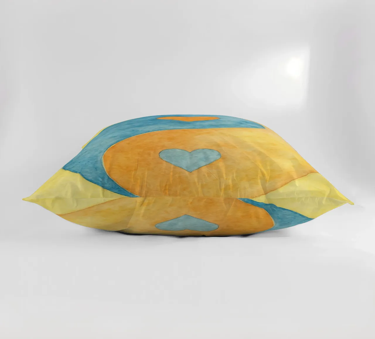 amore yin yang pittura colorata cuscino da vickeyroads