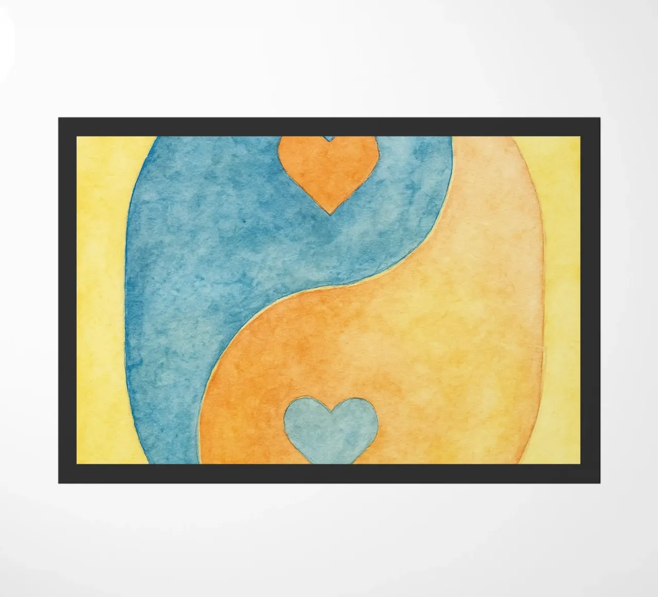 amore yin yang pittura colorata zerbino da vickeyroads