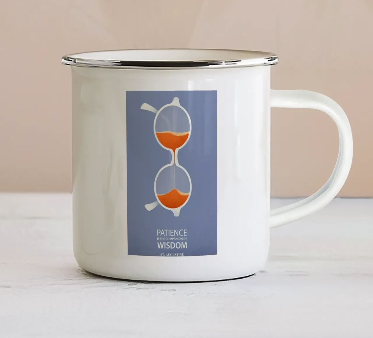 pazienza tazza in smalto da art quots shop