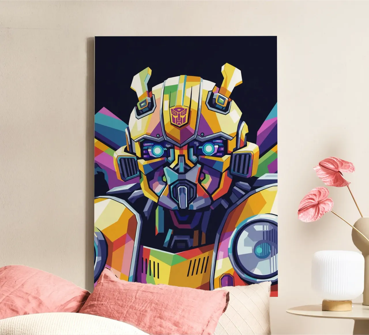 Bumblebee - Transformers art #1 tela con Cornice a cassetta da Hantamrata