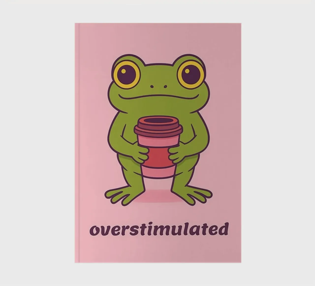 overstimulated frog notebook by vickeyroads