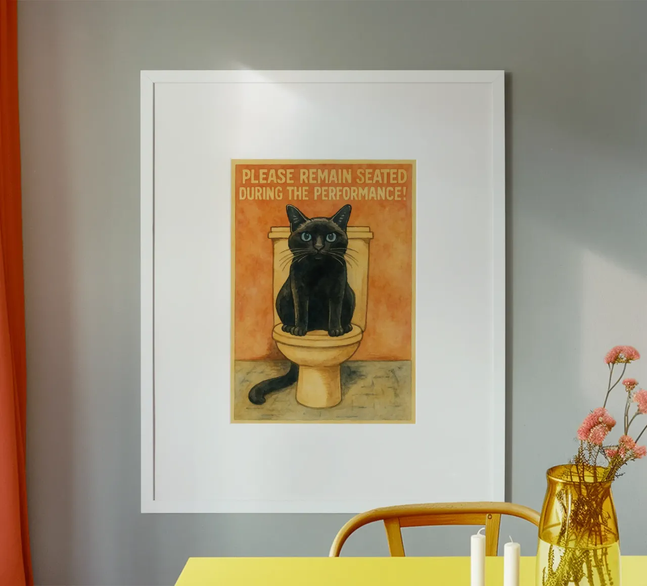 Bitte bleiben Sie während der Aufführung sitzen Poster von mompunks