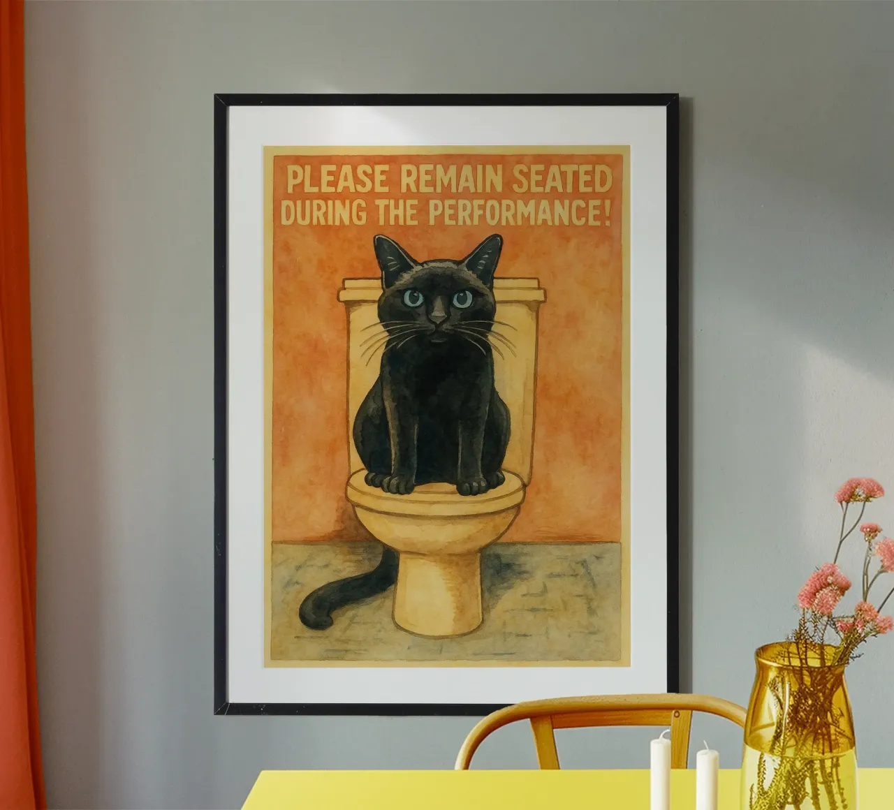 Bitte bleiben Sie während der Aufführung sitzen Poster von mompunks