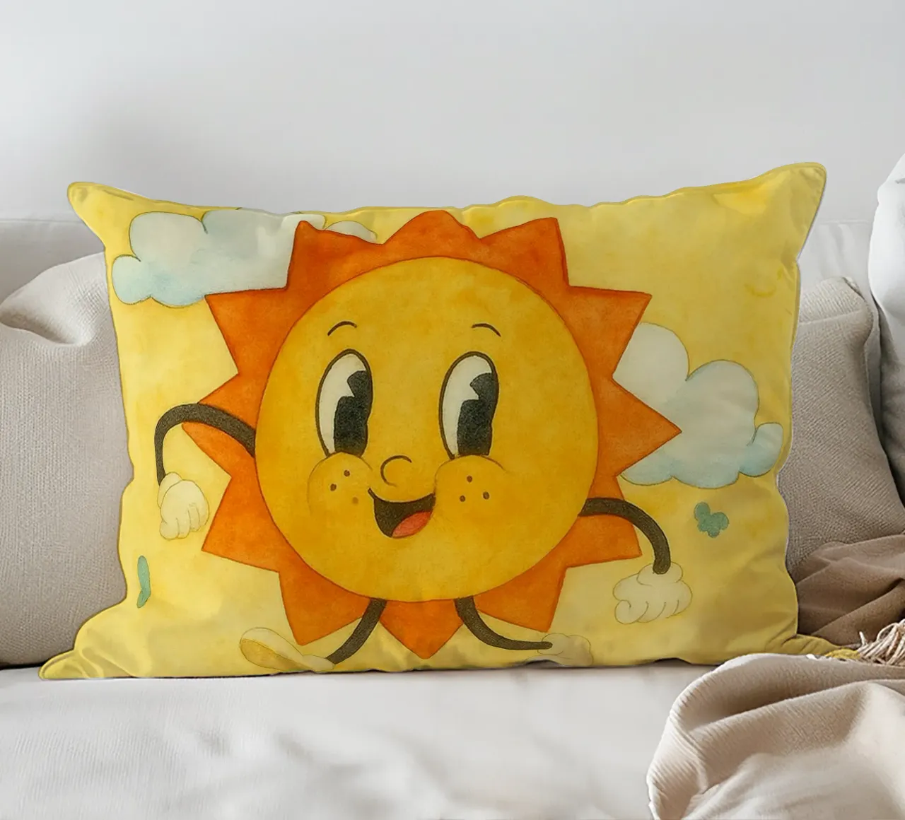 irradiare positivamente la luce del sole cuscino da mompunks