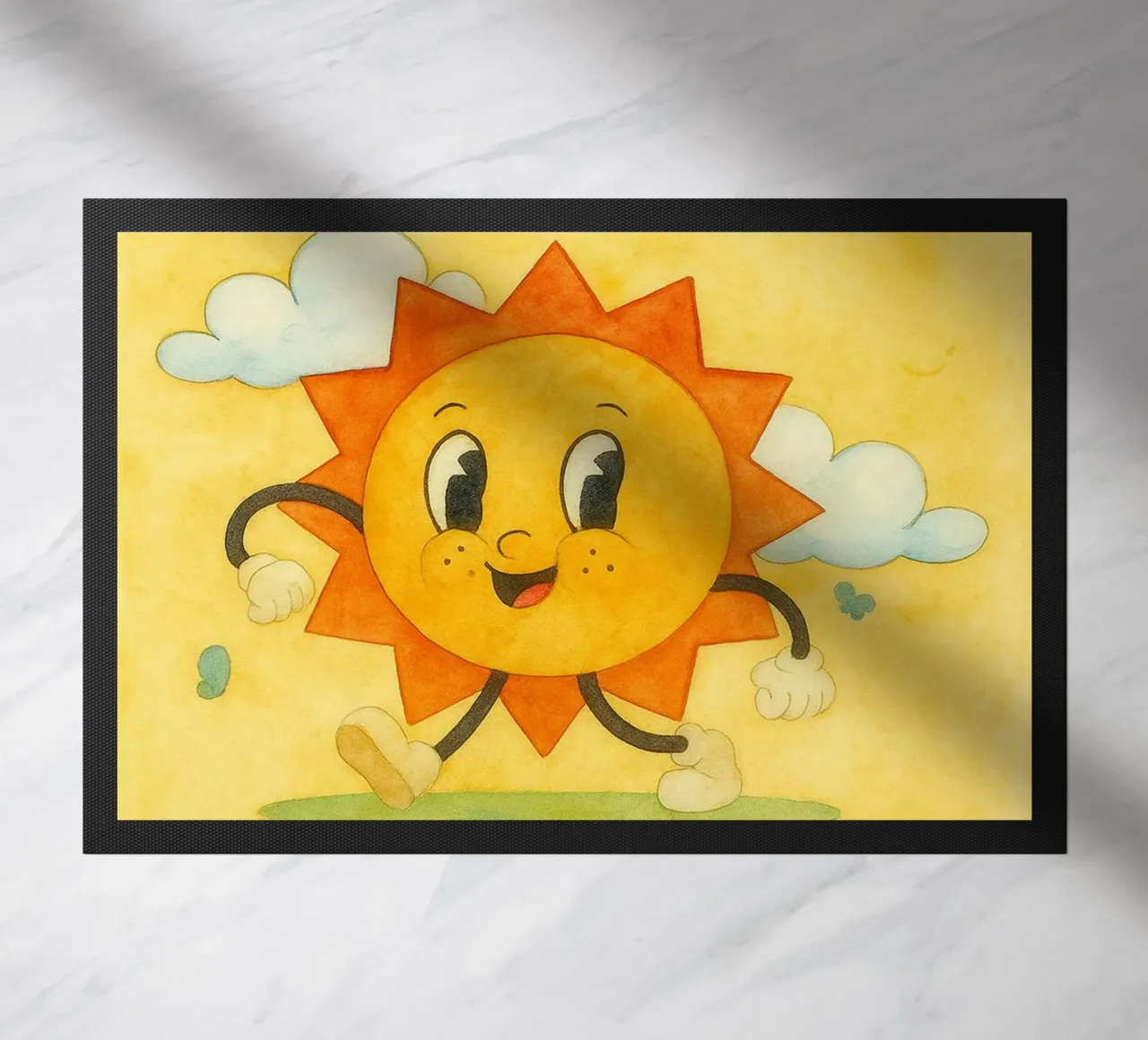 irradiare positivamente la luce del sole zerbino da mompunks