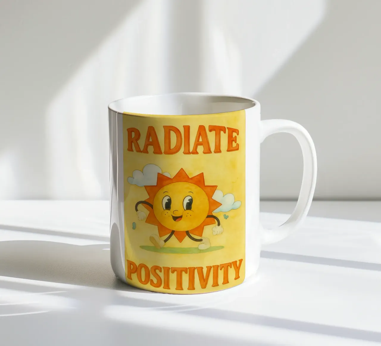 irradiare positivamente la luce del sole tazza in ceramica da mompunks