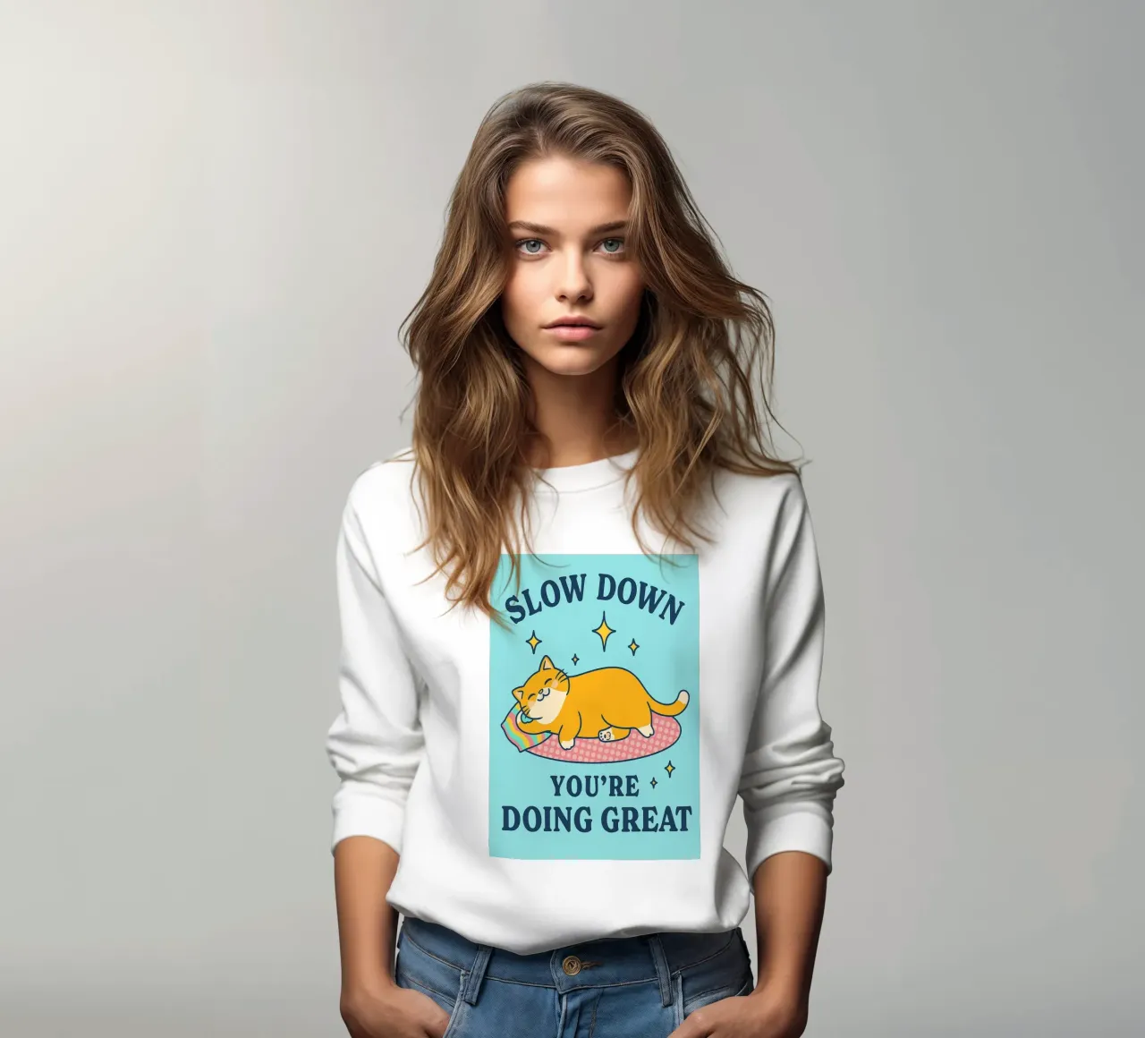 Mach langsam, du machst das toll Sweatshirt von mompunks