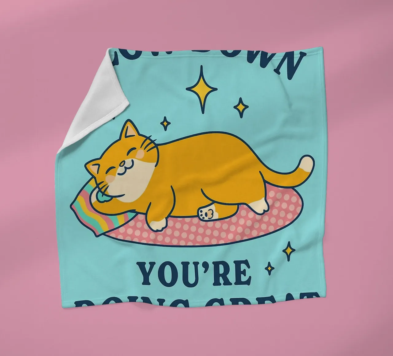 Mach langsam, du machst das toll Fleecedecke von mompunks