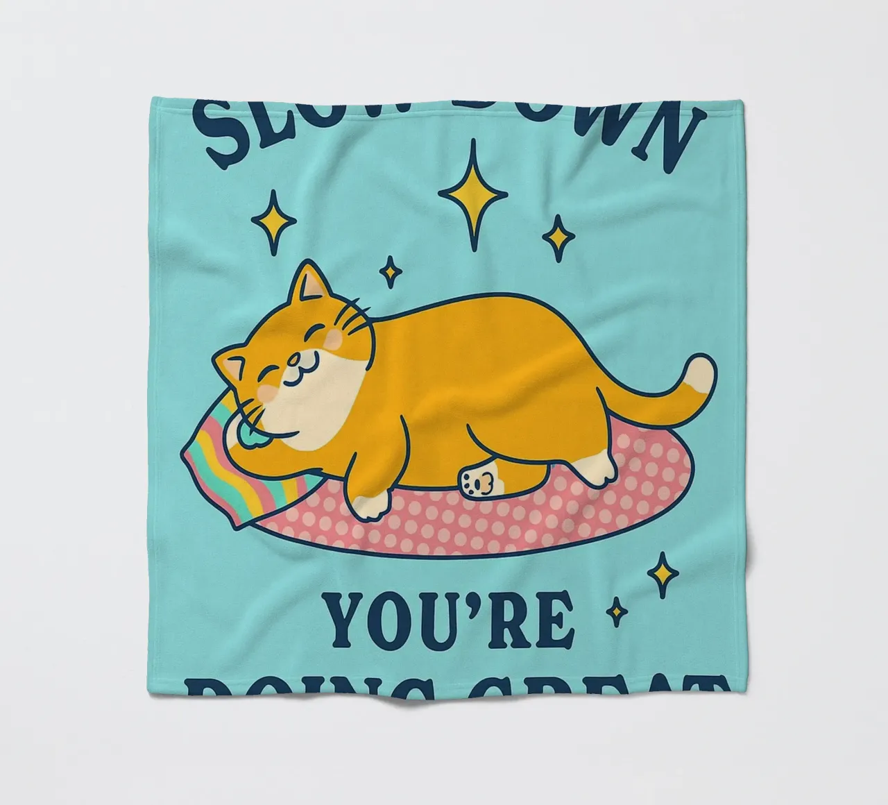 Mach langsam, du machst das toll Fleecedecke von mompunks