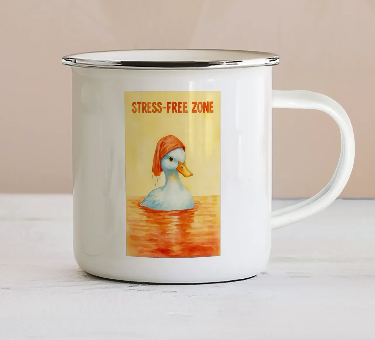 zona franca di strees tazza in smalto da mompunks
